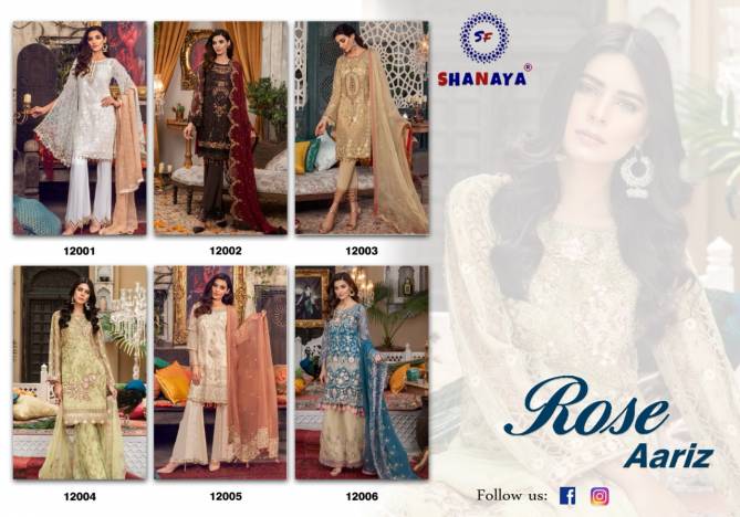 Shanaya Rose Aariz Latest Festive Wear Heavy Faux Georgette Heavy Handwork Pakistani Salwar Suits Collection
